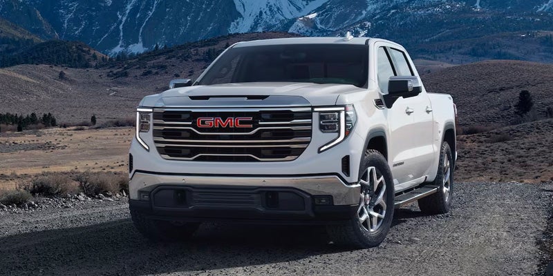 gmc sierra in mountains