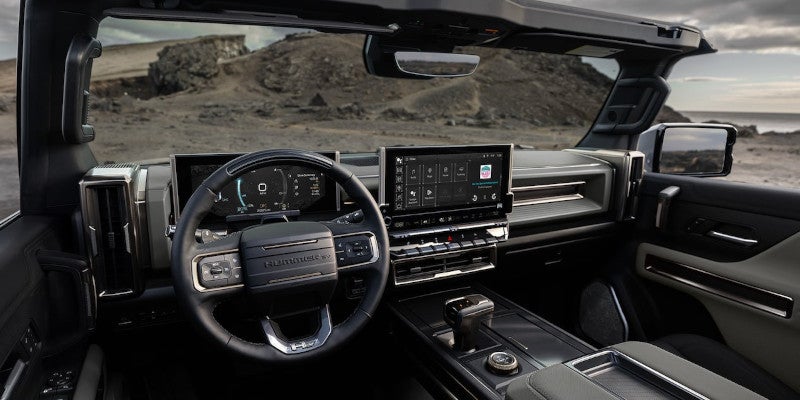 Hummer Ev dashboard showing features