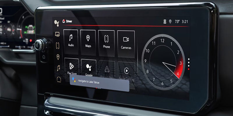 2026 GMC Sierra 1500 infotainment touchscreen with advanced connectivity and driver information display