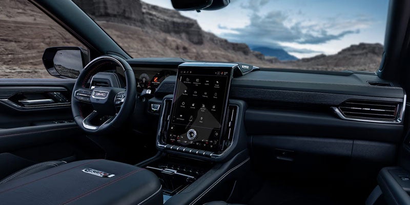Advanced infotainment system and digital driver display in the 2026 GMC Yukon