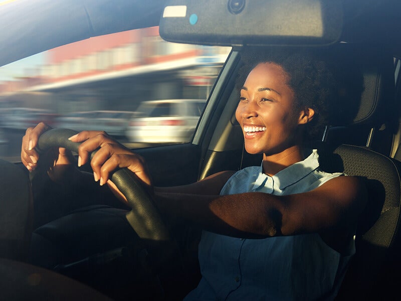 woman driving